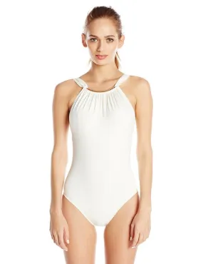 Vince Camuto Women's Crescent Resort High-Neck One-Piece Swimsuit Size 6