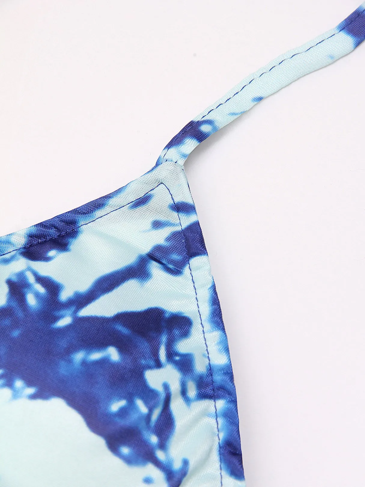 Wholesale Halter Sleeveless Floral Print Two Pieces Bikini