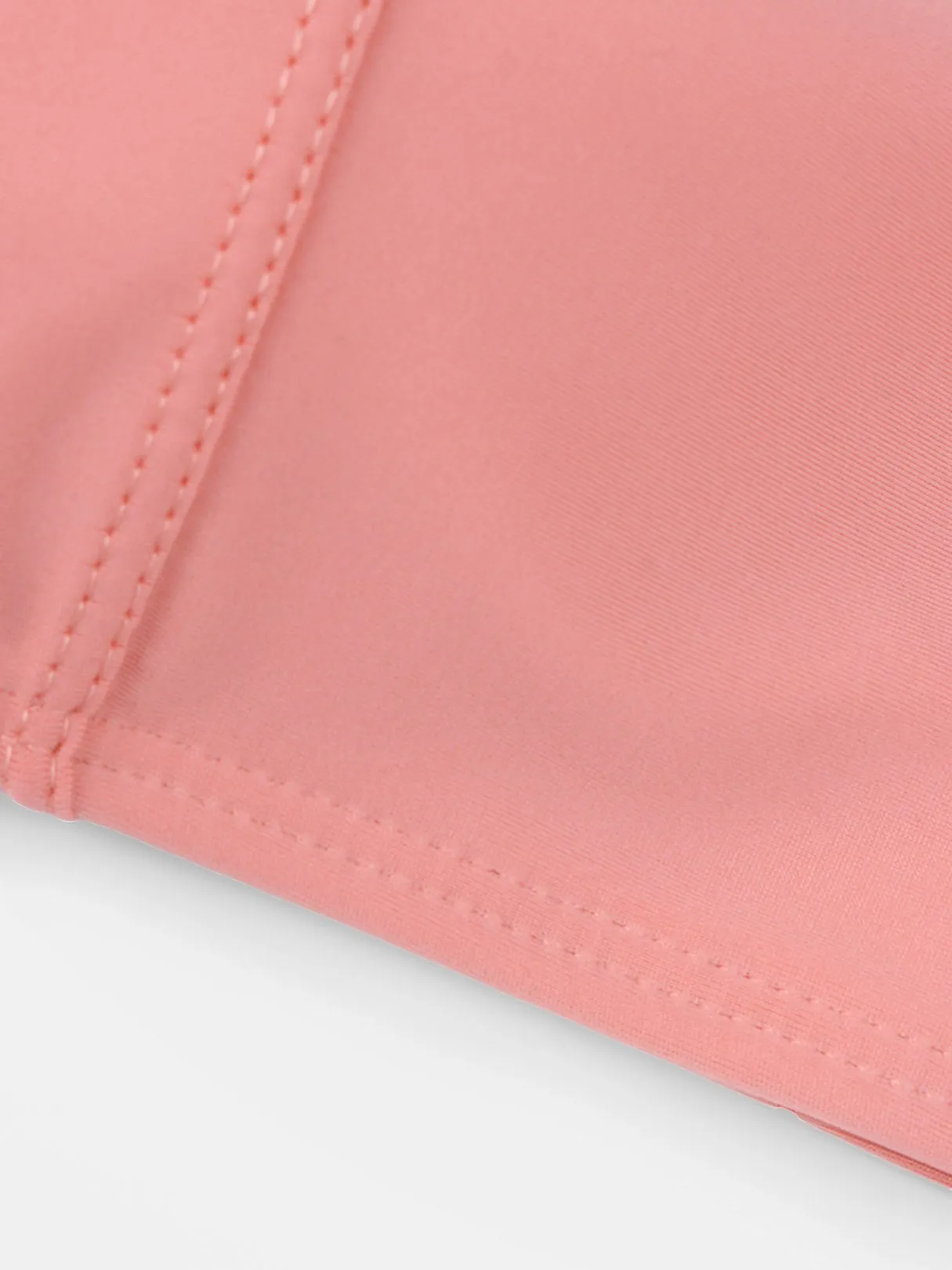 Wholesale Pink Off The Shoulder Sleeveless Plain Bowknot Two Piece Bikinis