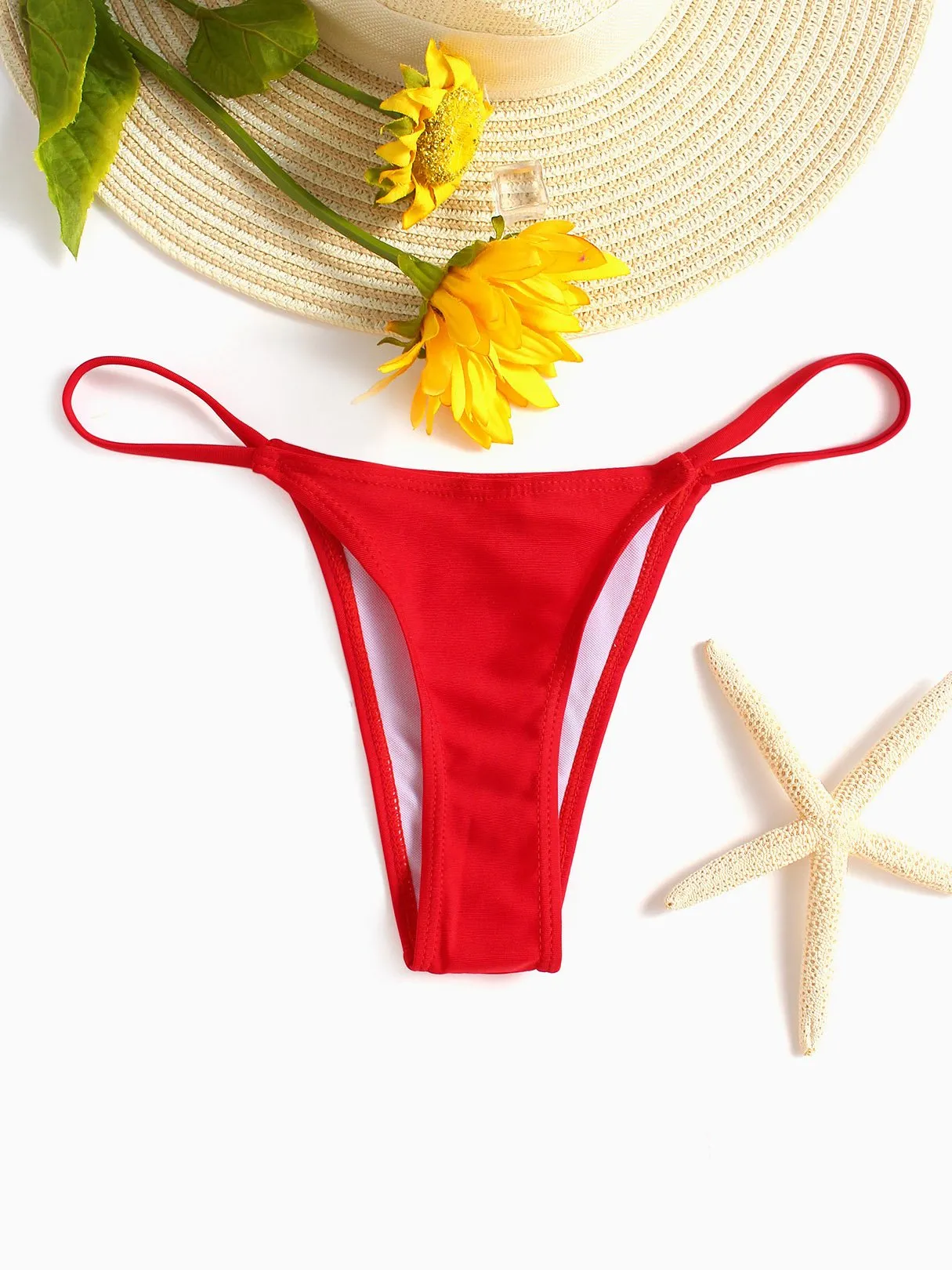 Wholesale Sexy High Waisted T-Back Hipster Bikini Bottoms