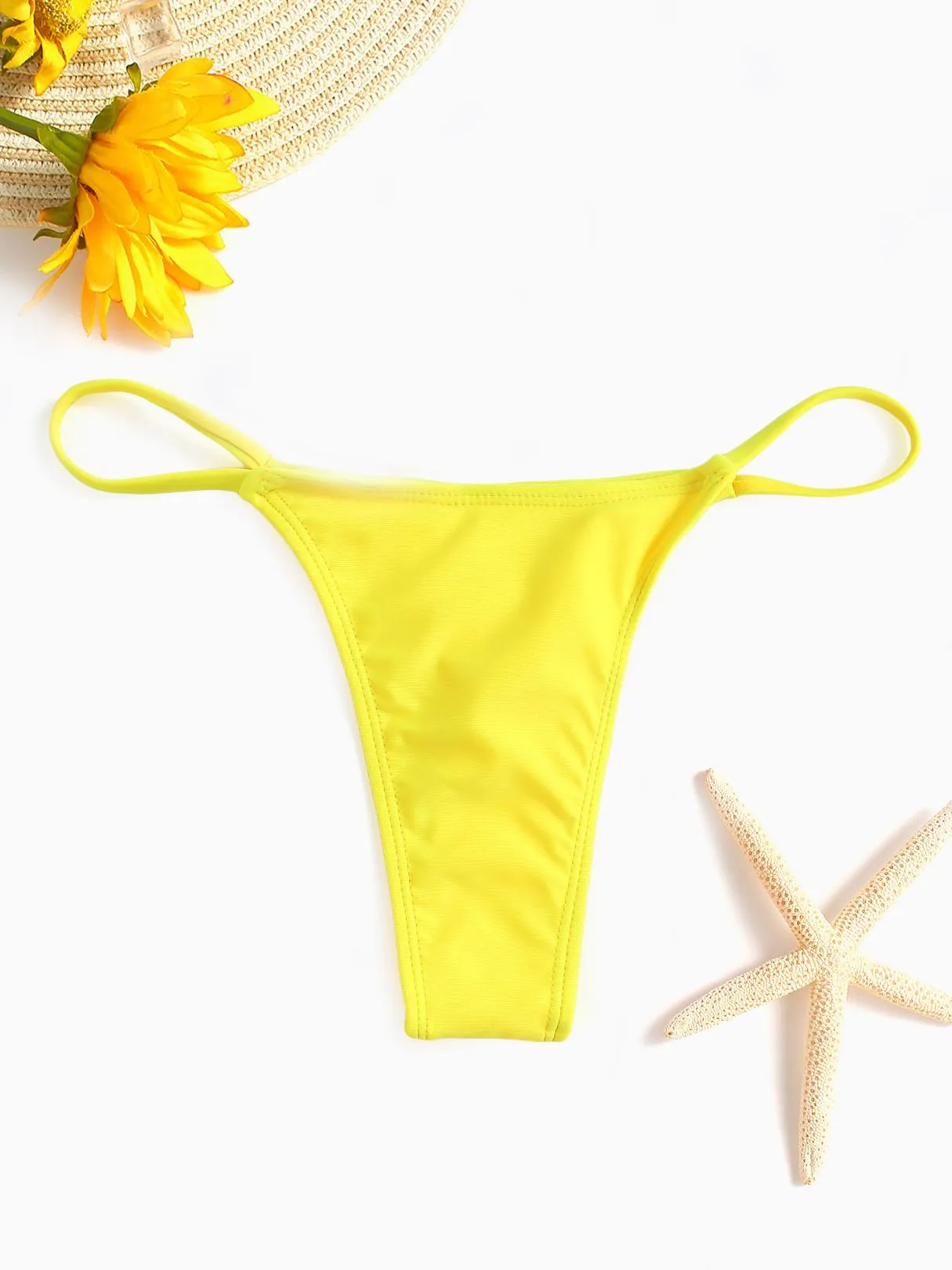 Wholesale Sexy High Waisted T-Back Hipster Bikini Bottoms