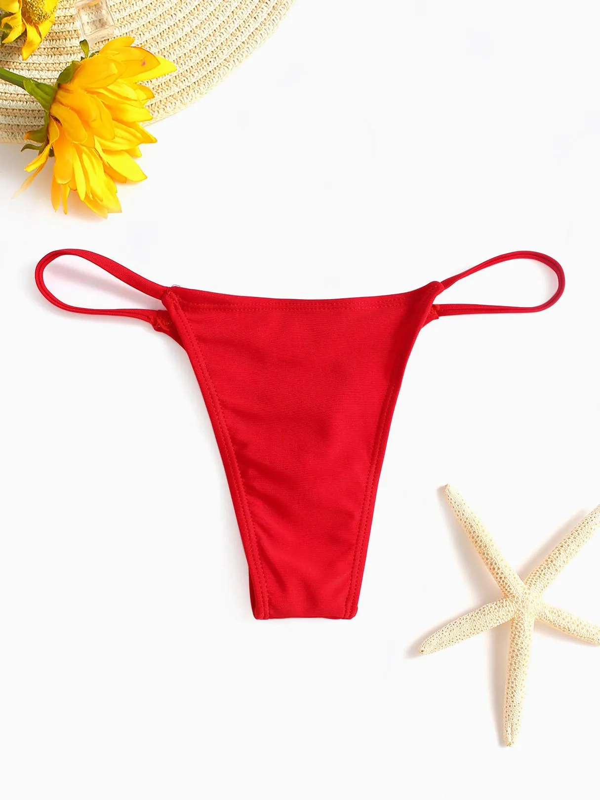 Wholesale Sexy High Waisted T-Back Hipster Bikini Bottoms
