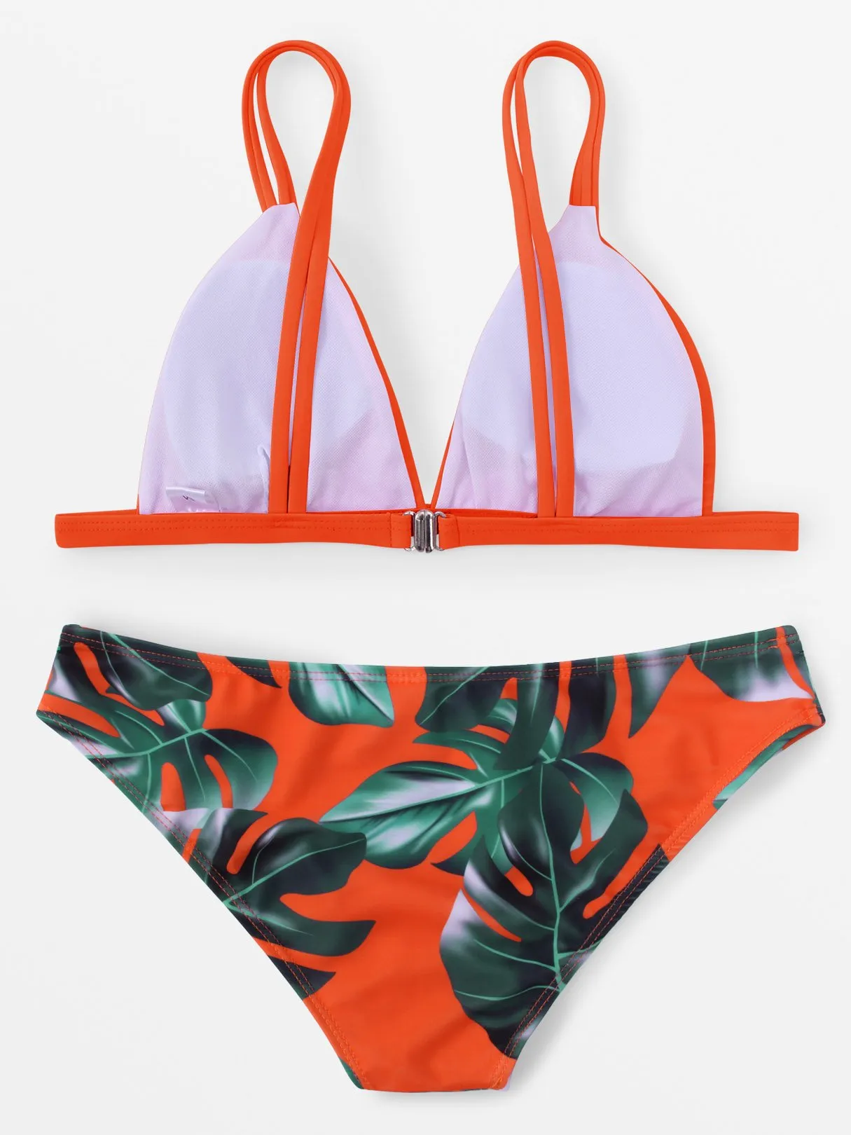 Wholesale Sleeveless Floral Print Two Piece Bikini
