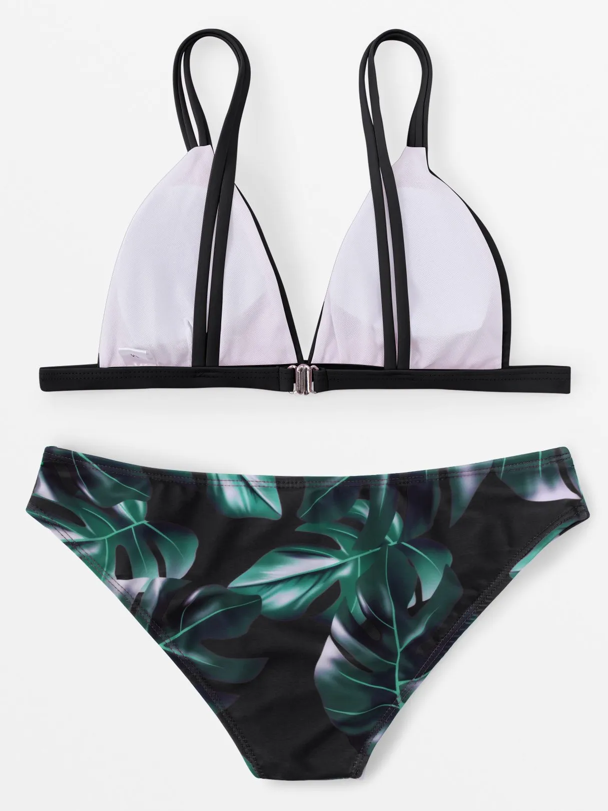 Wholesale Sleeveless Floral Print Two Piece Bikini