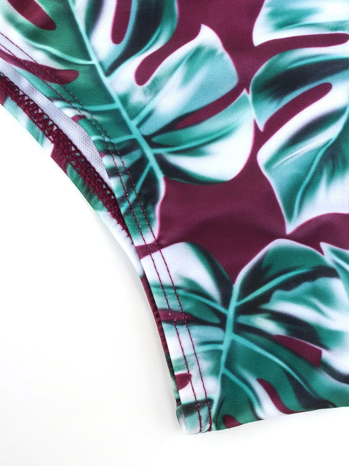 Wholesale Sleeveless Floral Print Two Piece Bikini