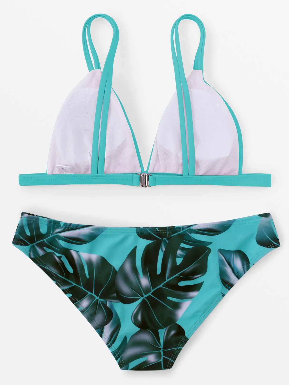 Wholesale Sleeveless Floral Print Two Piece Bikini