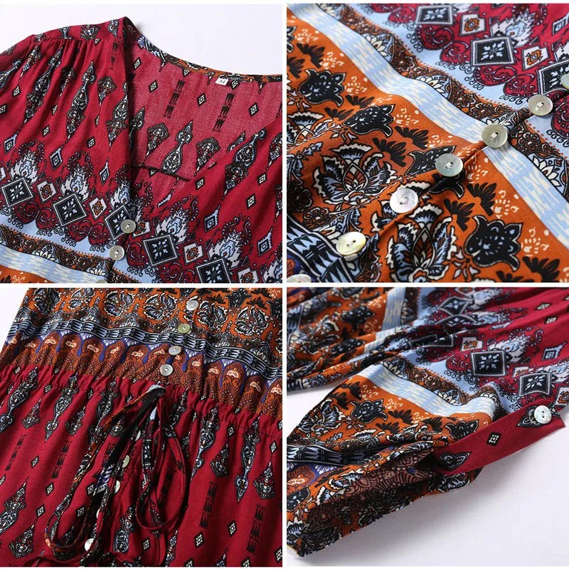 Women Long Party Dress Maxi Floor Length Casual Split Retro Summer Dresses 2018 Boho Bohemian Vestidos Plus Size