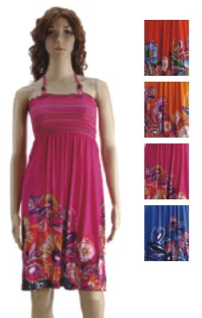 women's sundresses - bright floral prints Case of 72