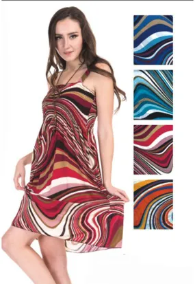 women's sundresses - swirl prints Case of 72
