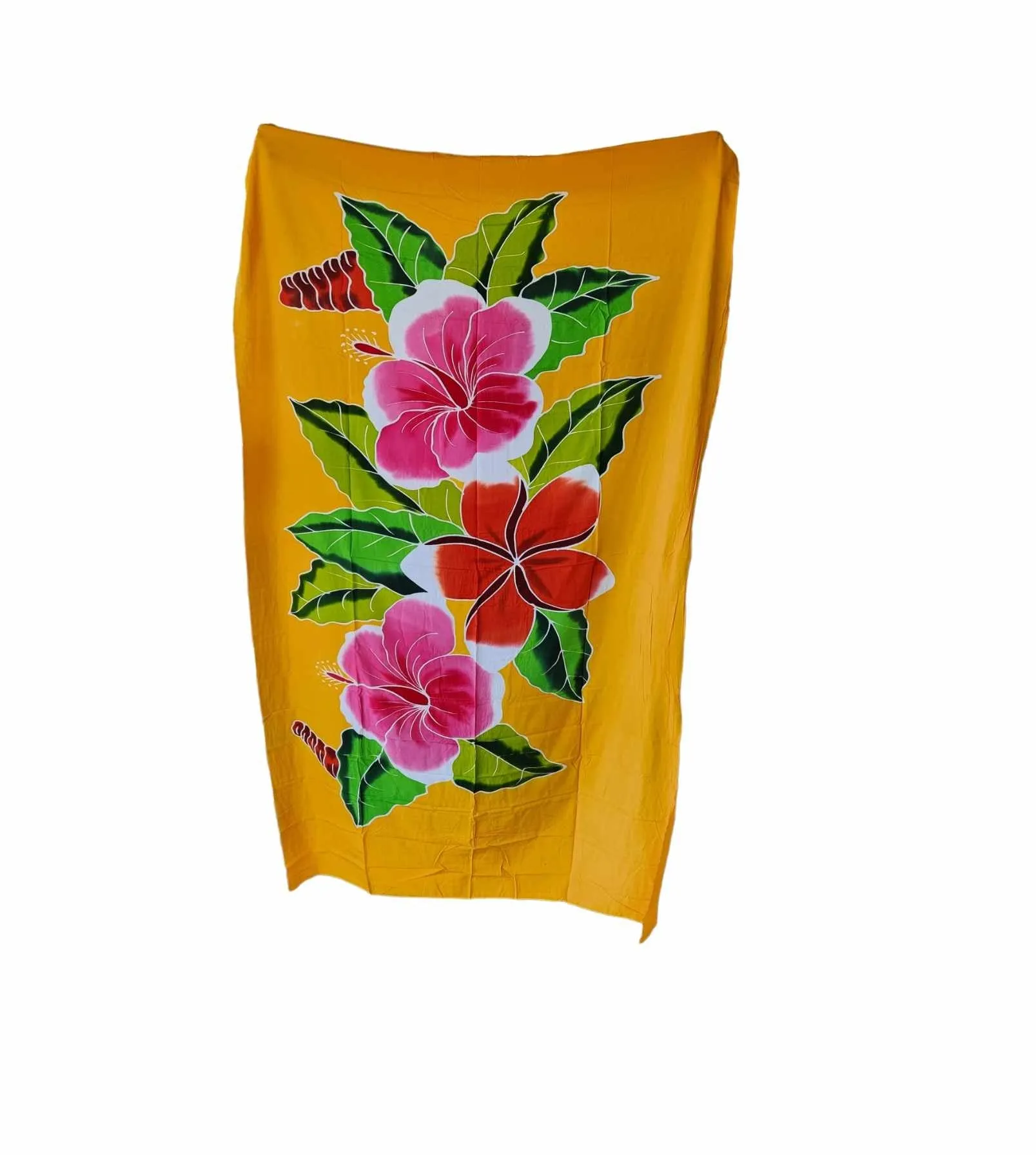YELLOW & BROWN SARONGS - LAVALAVA