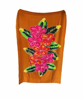 YELLOW & BROWN SARONGS - LAVALAVA